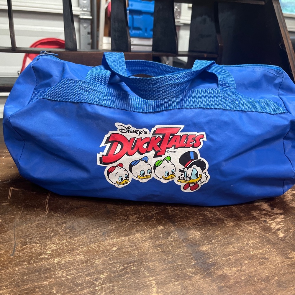 Vintage 90s Disney Duck Tales Mini 14” Duffle Bag